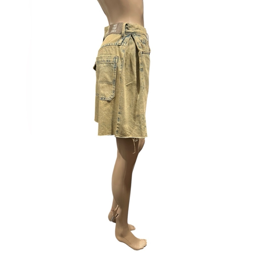 Free People We The Free Boomerang Womens Long Shorts High rise Raw Hem Size 24 - Picture 3 of 16